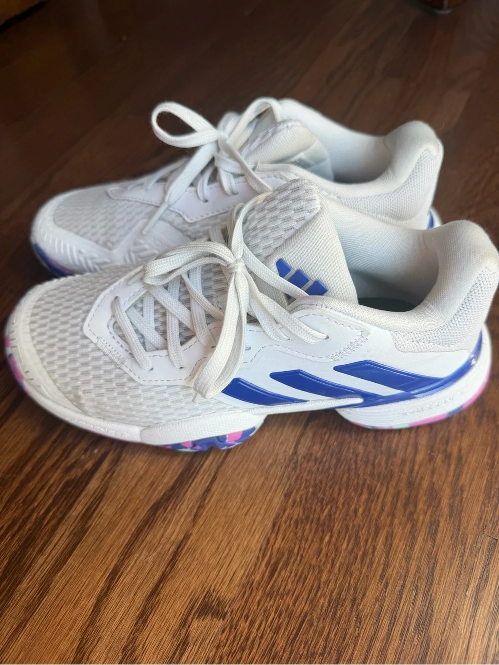 Adidas Performance Barricade Kids Size 1 Tennis Shoes